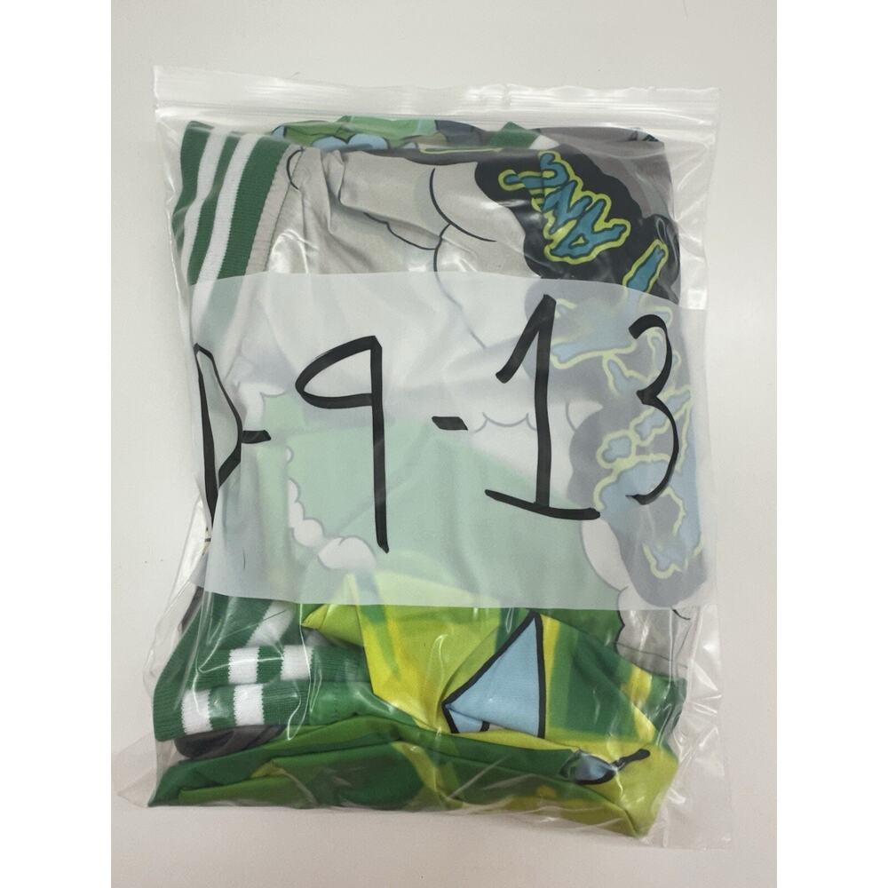 Members Only Jacket Size Large Adult Swim Rick and Morty Green Zip Up NWTs - Picture 13 of 13